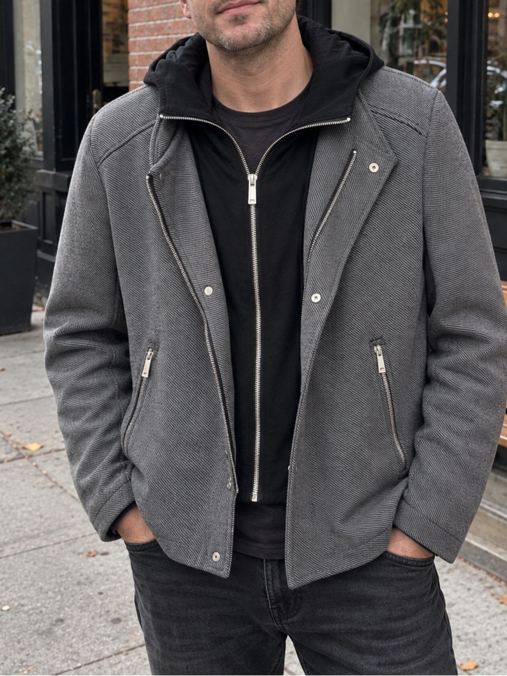 Zara Men’s Gray Fall Jacket